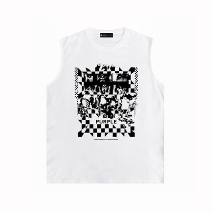 Purple Brand Tank T Shirts Sleeveless T-shirt Vest