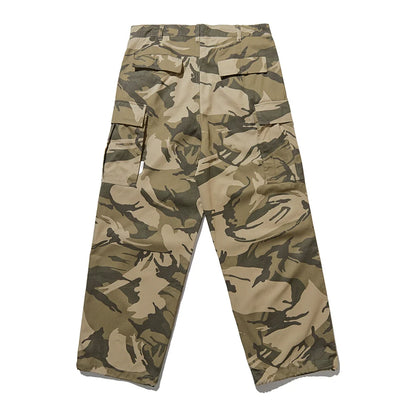 Men Sweatpants Camouflage Cargo Pants Men's Casual Trousers Pocket Drawstring Jogger Pants