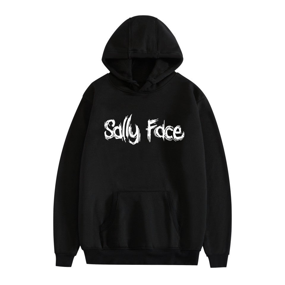 Sally Face Hoodie Fleece-Lined Sally Face Character Print