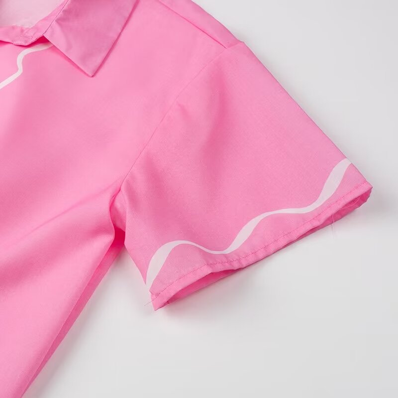 Women Tops Short Summer Shirt Casual Suit