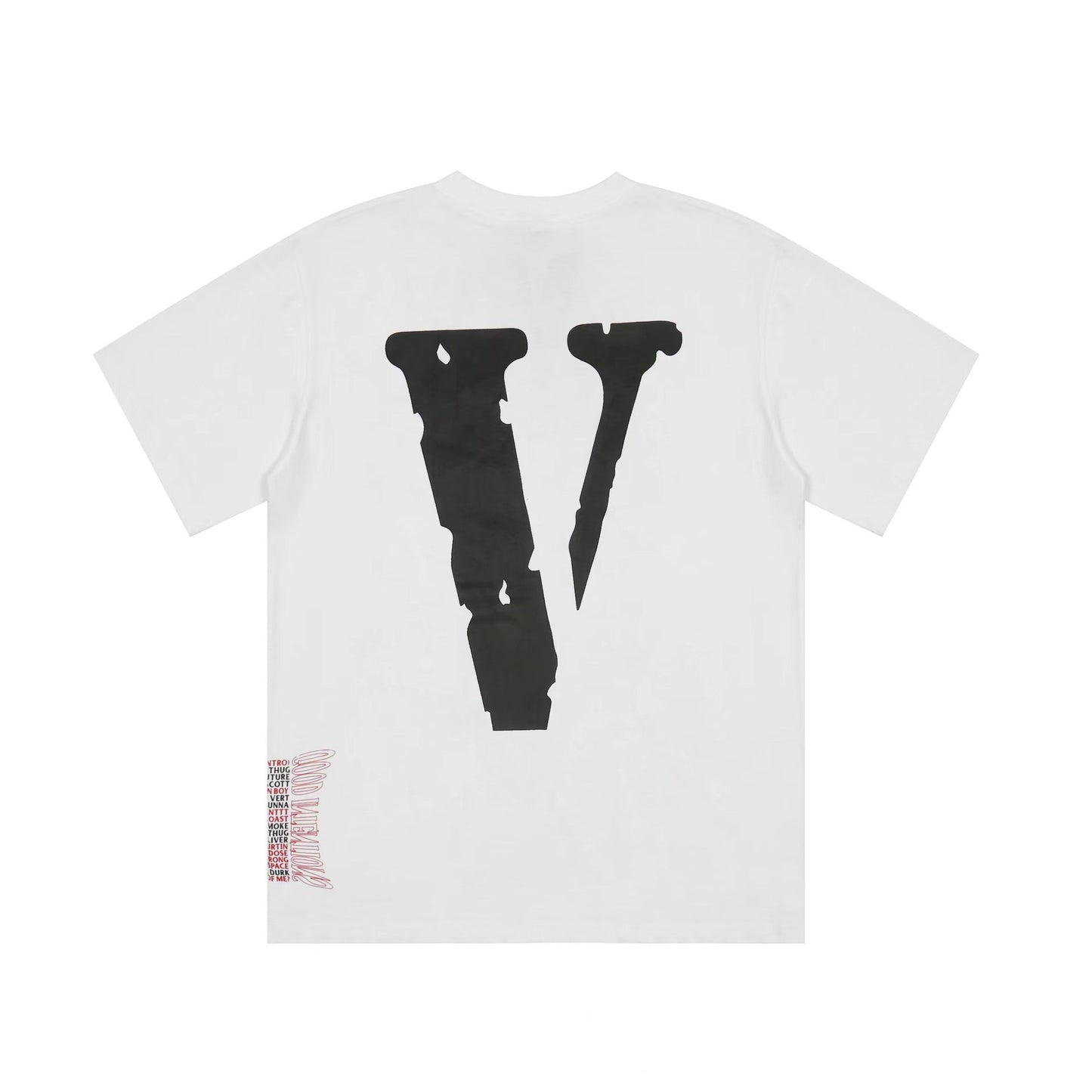 Vlone T Shirts Irregular Letter Print Short-Sleeve T-shirt Men and Women Couple BF Loose Half Sleeve