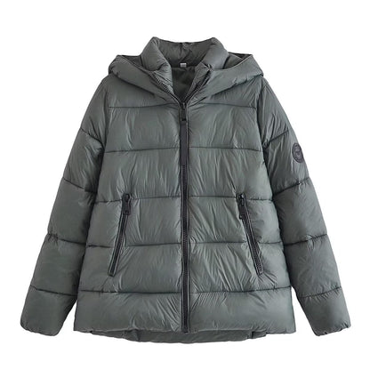 Women Cotton Coat Winter Preppy Style Casual Jacket