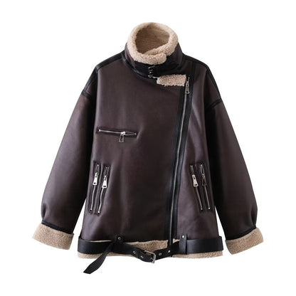 Women Cotton Coat Loose Warm Velvet Padded Thickened
