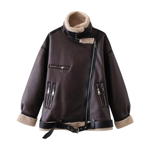 Women Cotton Coat Loose Warm Velvet Padded Thickened