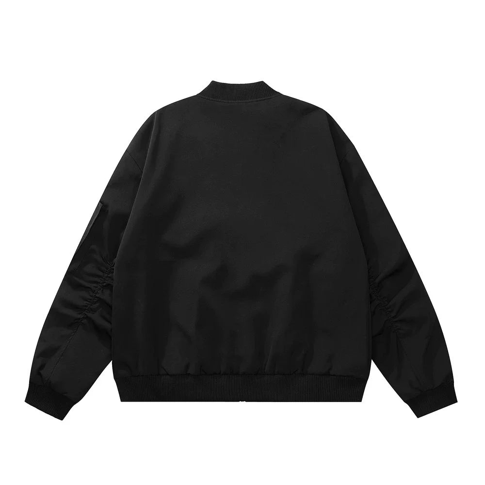 Men Jacket Coat Vibe Coat Fall Winter Men Loose Baseball Uniform Jacket