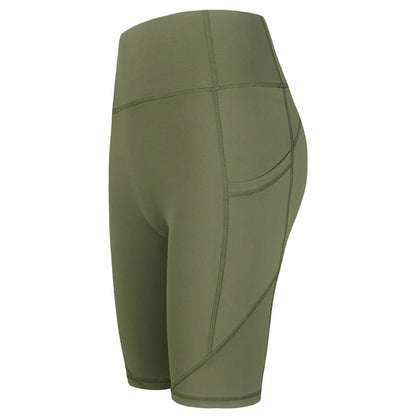 Women Yoga Sports Shorts Workout Elastic Slimming Quick-Drying