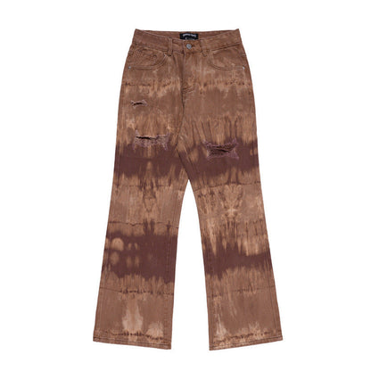 Men Jeans Old School Loose Wide Leg High Street Straight Jeans