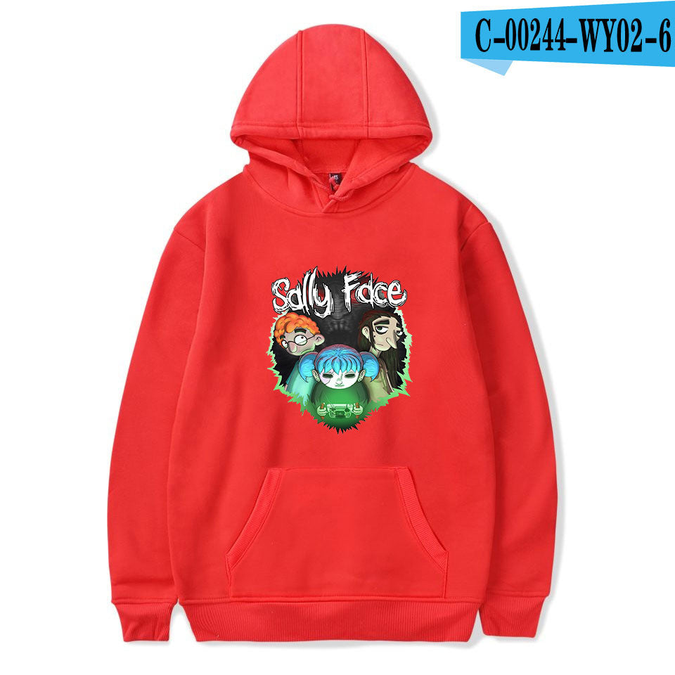 Sally Face Hoodie Game Character Printing Fashion Personality