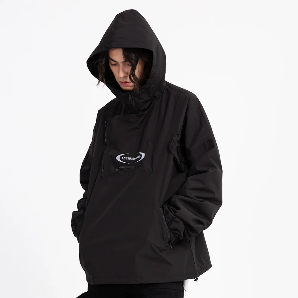 Men Jacket Coat Shell Jacket Men Outdoor Windproof Exercise Hooded Coat Loose Spring and Autumn