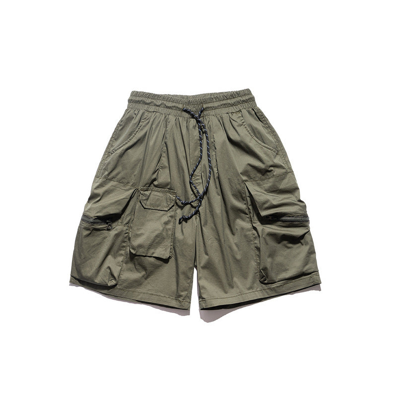 Men Shorts Multi-Pocket Functional Workwear Shorts