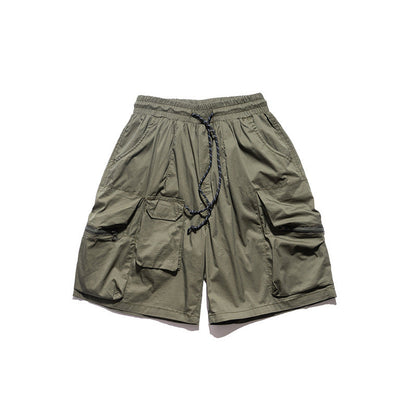 Men Shorts Multi-Pocket Functional Workwear Shorts