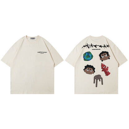 Men's T-Shirt Printed T-shirt Men's and Women's Short Sleeve