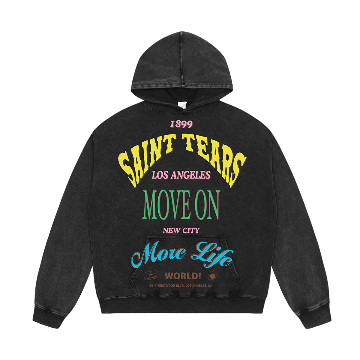 Unisex Hoodies Saint Michael Old Loose Hoodie