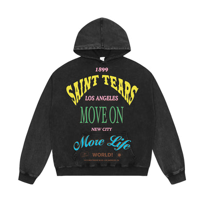 Unisex Hoodies Saint Michael Old Loose Hoodie