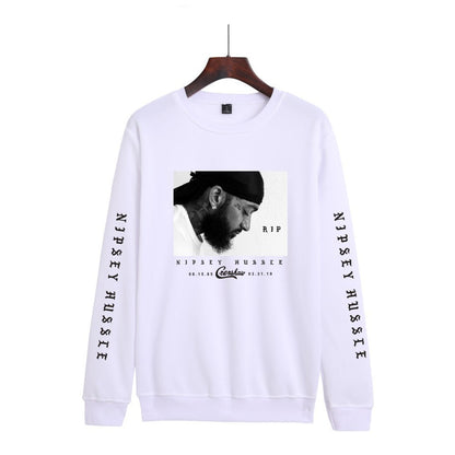 Nipsey Hussle Hoodie Rap Men's and Women's Loose round Neck Sweater