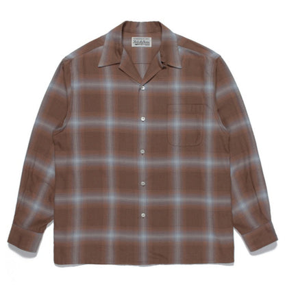 GUILTYPARTIES TIGER Shirts checked striped Hawaiian long-sleeved shirt