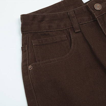 Men Jeans Raw Edge Hip Hop Loose