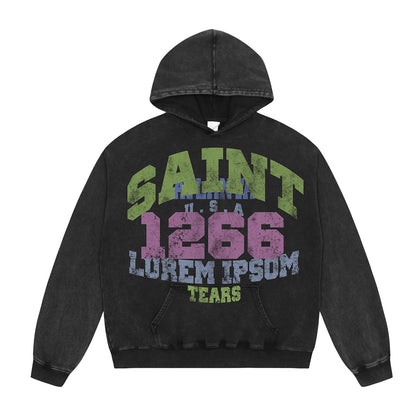 Unisex Hoodies Saint Michael Old Loose Hoodie