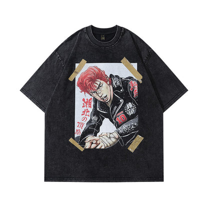 Men's T-Shirt Printed Short-Sleeved T-shirt for Men and Women