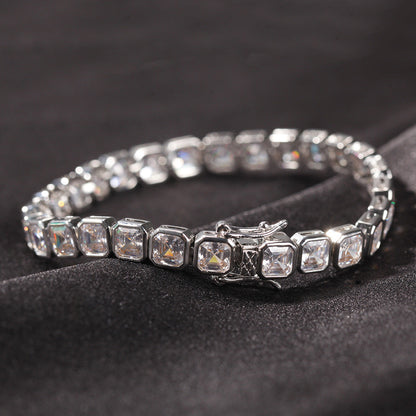 Bracelet Bracelet Copper Zircon Hip Hop Spectrum St. Valentine's