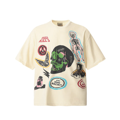 Unisex T-Shirts -GALLERY DEPT-Loose Fashion T-Shirt