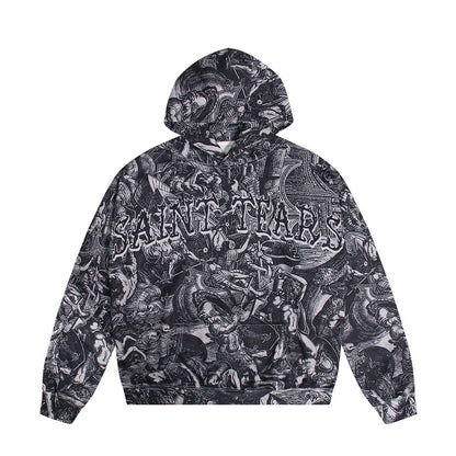 Unisex Hoodies Saint michael Loose Casual Hoodie
