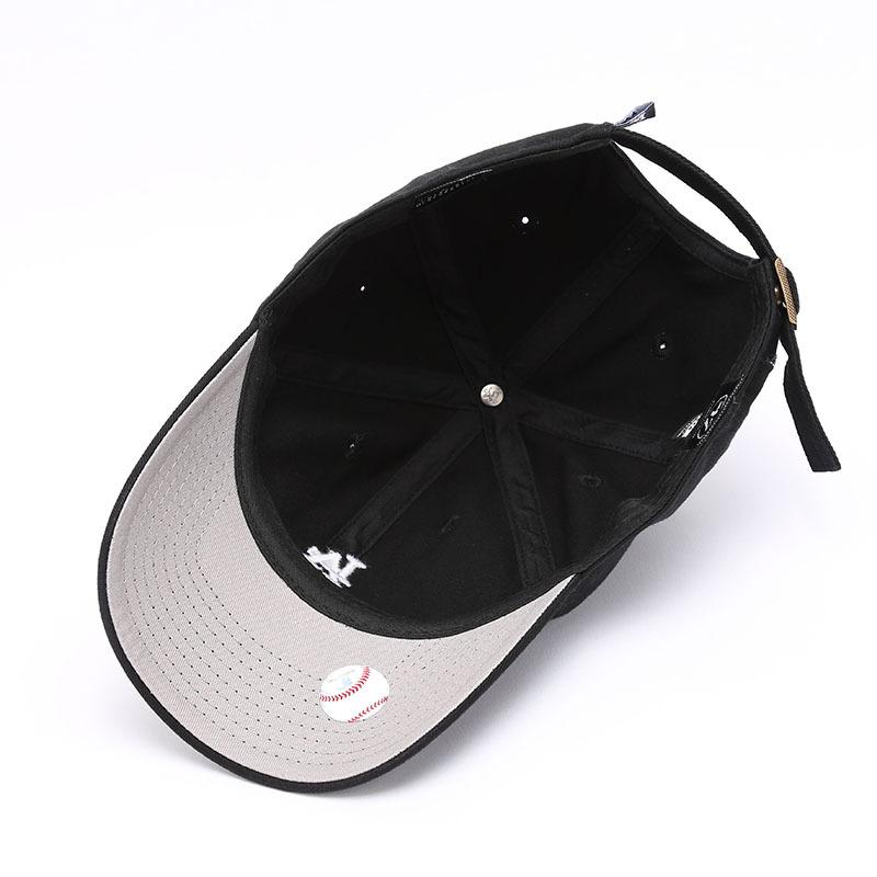 Dodgers and Yankees Baseball Cap 47brand Baseball Cap Female Spring/Summer Sun-Proof Black Cap