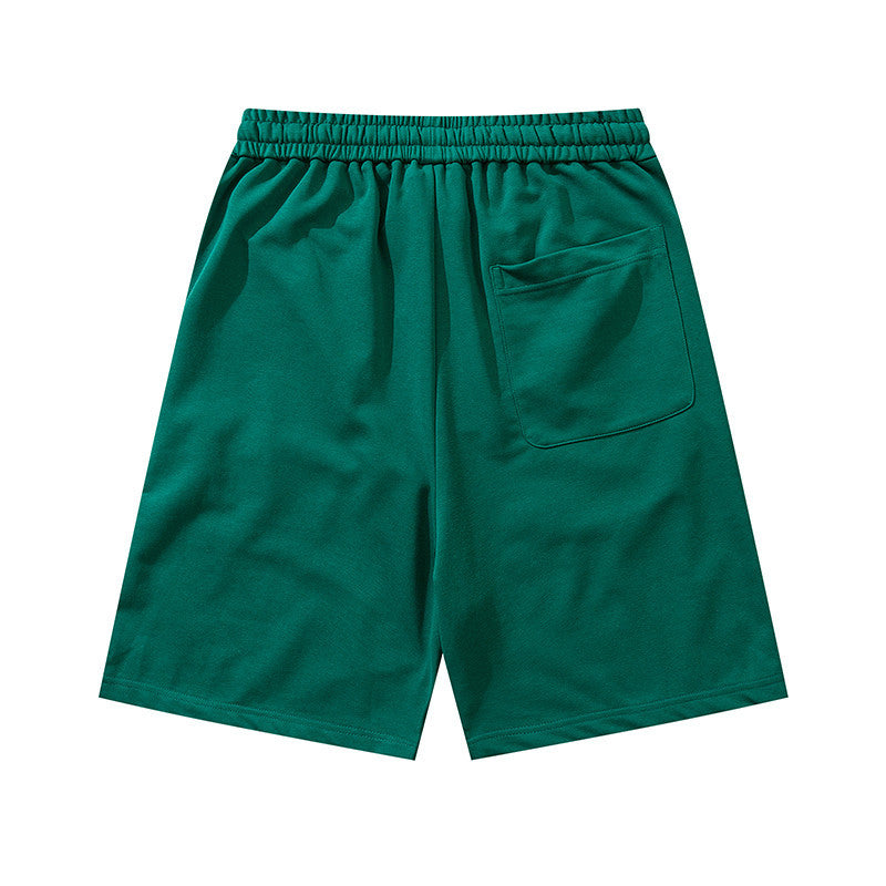 Men Shorts Cartoon Printed Summer Casual Elastic Waist Drawstring Sports