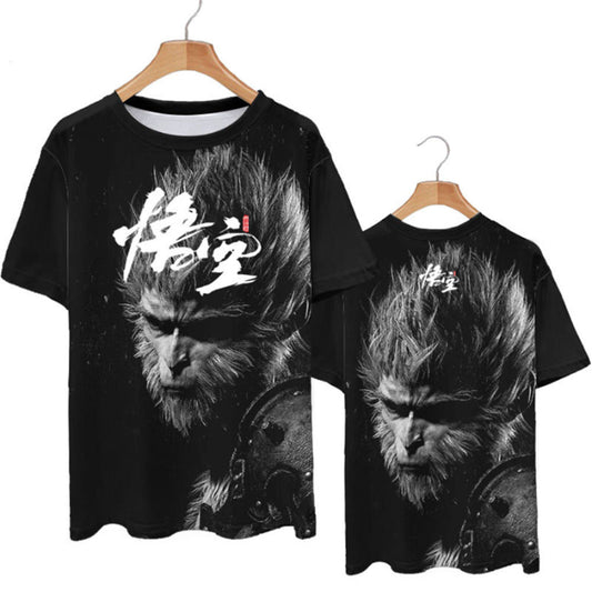 Hot Sale Role Playing Games Black Myth Wukong 3D Print T-Shirt