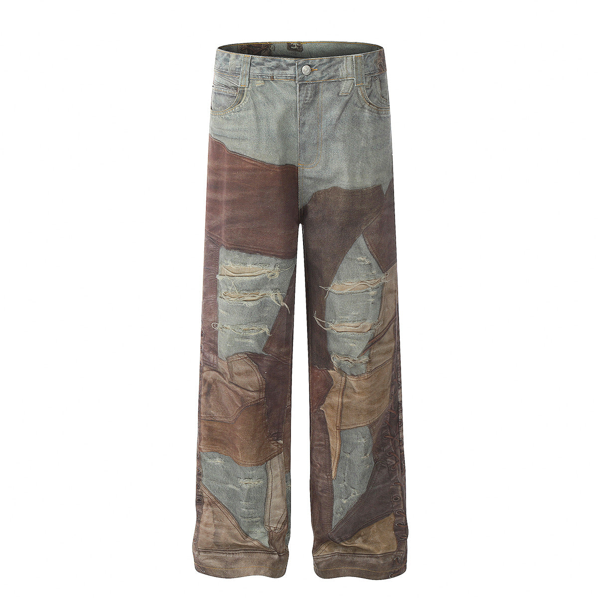 Unisex Pants Trendy Old Loose Jeans