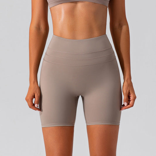 Women Yoga Sports Shorts Stretch Skinny Running Training Shorts