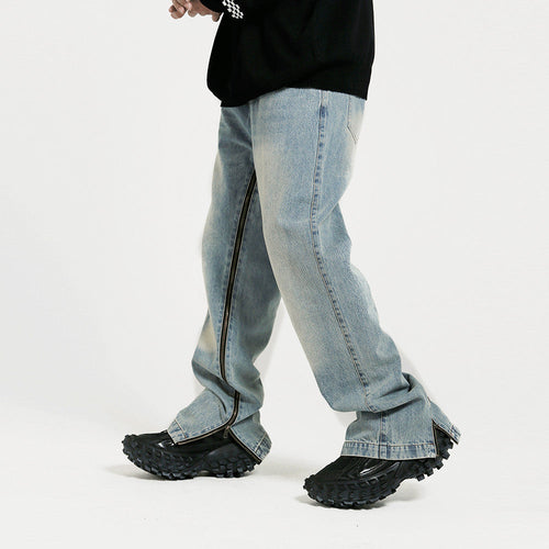 Men Jeans Casual Micro-Elastic Split