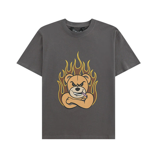 Palm Angle T Shirts Violent Bear Pattern