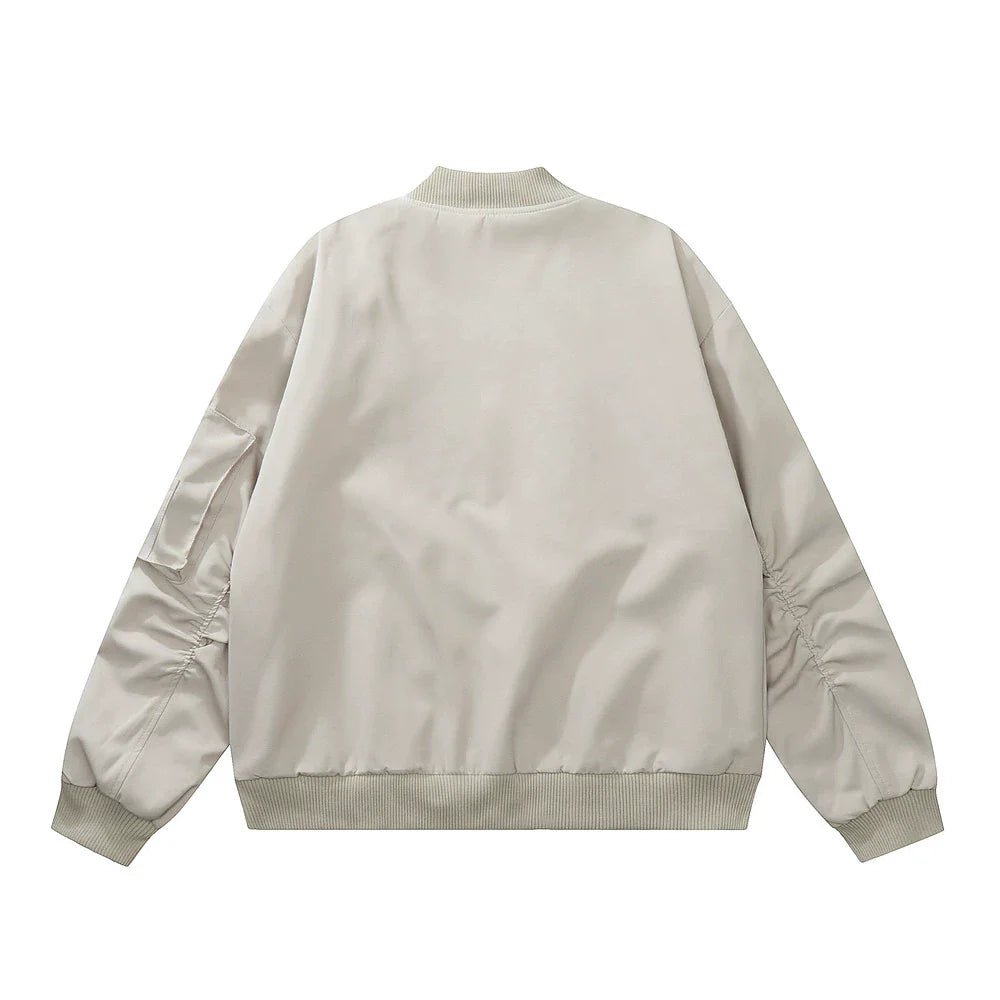 Men Jacket Coat Vibe Coat Fall Winter Men Loose Baseball Uniform Jacket