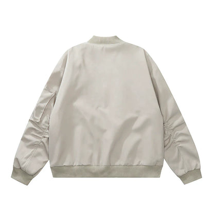Men Jacket Coat Vibe Coat Fall Winter Men Loose Baseball Uniform Jacket