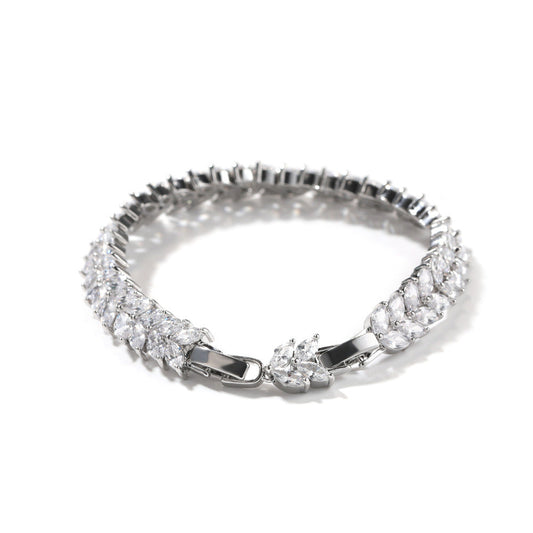 Bracelet Hip Hop Gummy Diamond Bracelet Fashion Metal Street St. Valentine's