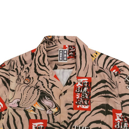GUILTYPARTIES TIGER Shirts Tiger Totem Skull Long Sleeve Shirt