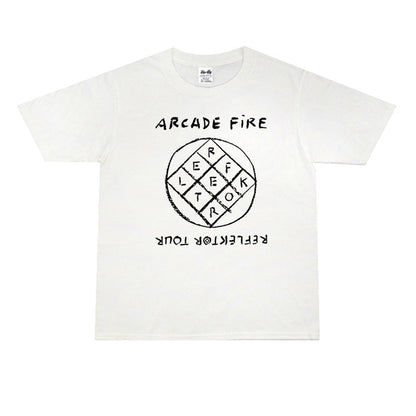 Rock Star T Shirt Arcade Fire Personalized Printed T-shirt Short Sleeve Cotton Men and Women