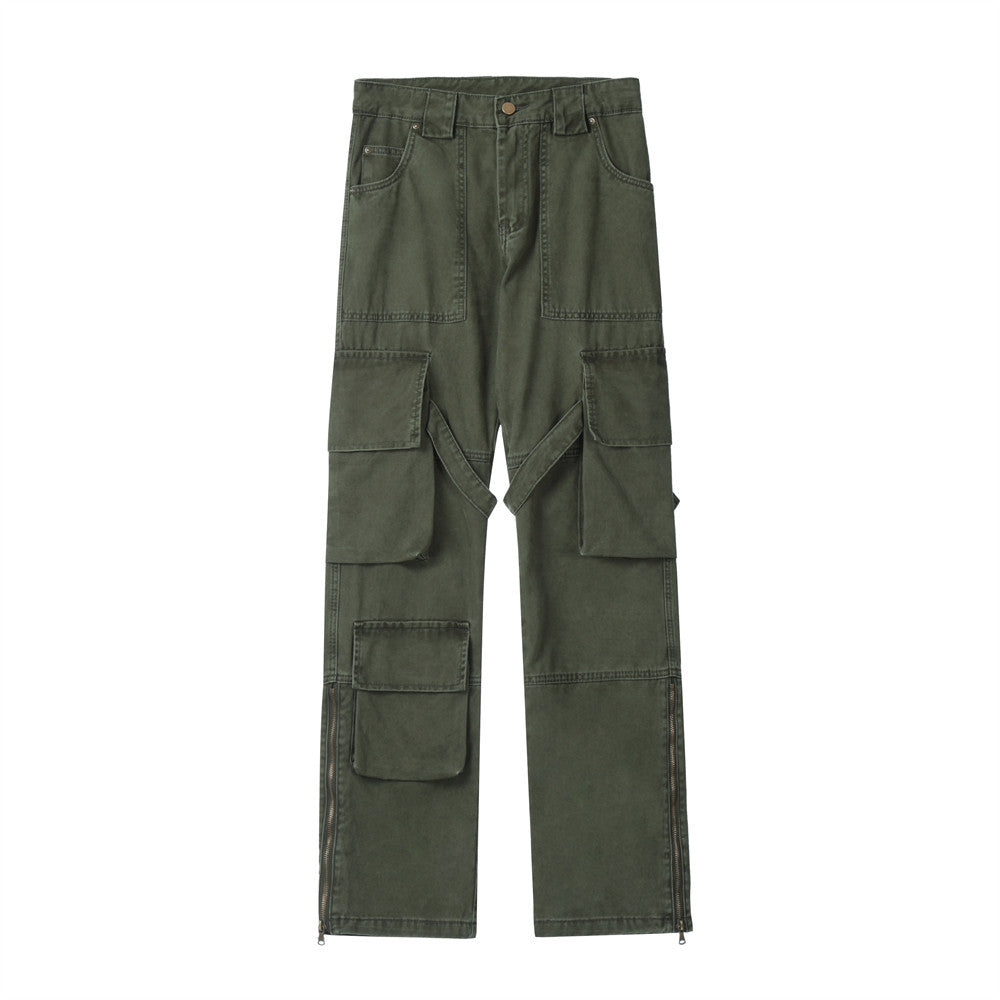 Men Jeans Multi-Pocket Leisure Cargo