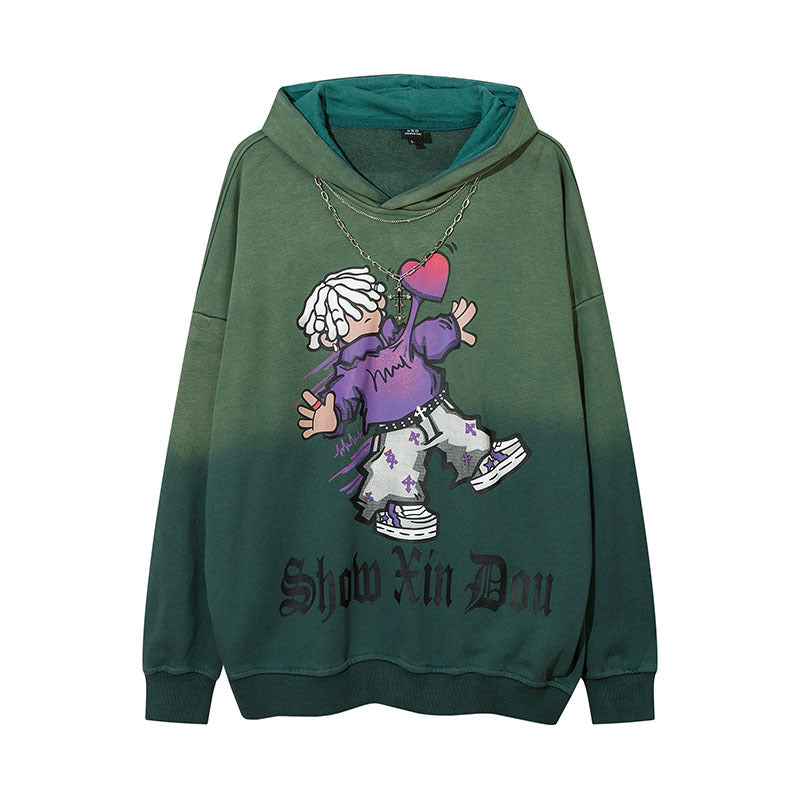 Men Hoodie Distressed Hoodie Men's and Women's Vibe Hoodie