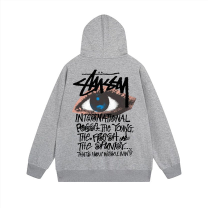 Stussy Hoodie Zip Cardigan Hooded Sweater