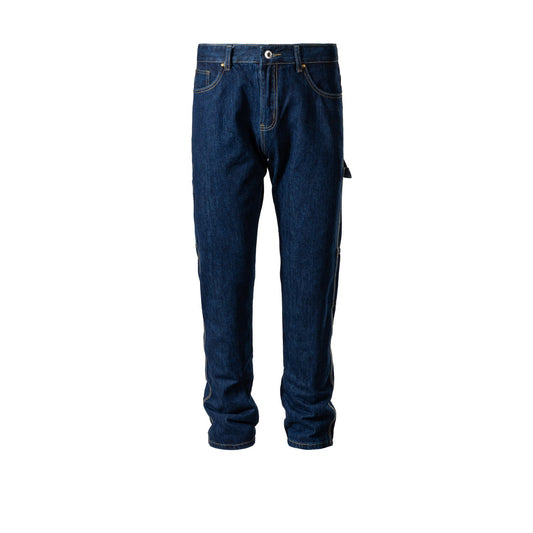 MIJKO Men's Vintage Pants MIJKO Men's and Women's Slim-Fit Trousers Neutral Embroidered Jeans