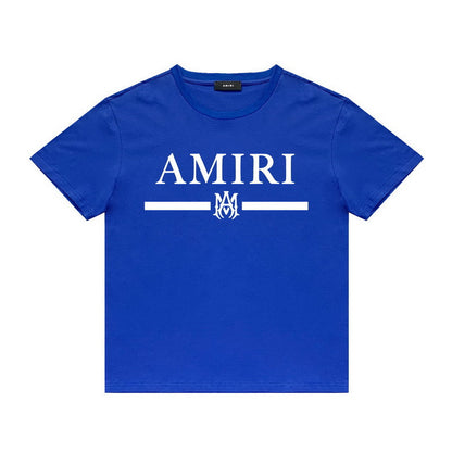 Amiri T Shirt Printed Casual Hip Hop round Neck Short Sleeve T-shirt
