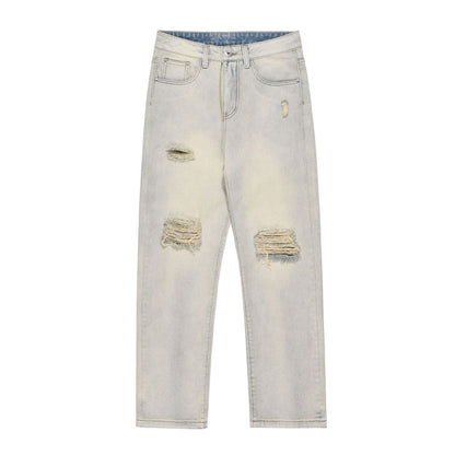 Men Jeans Casual Make Old Ripped