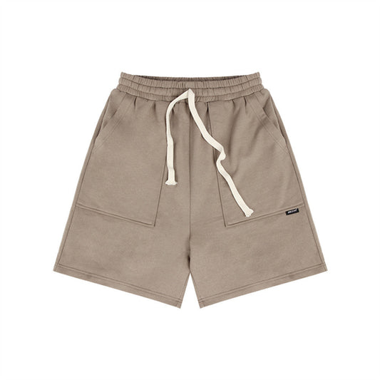 Men Shorts Sports and Leisure Summer Simplicity Solid Color Loose