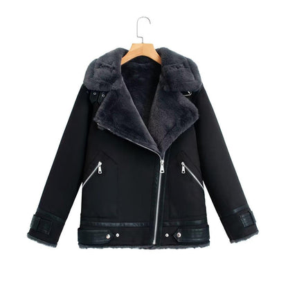Women Cotton Coat Winter Thickened Suede Coat