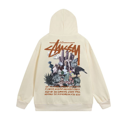 Stussy Hoodie Zip Cardigan Hooded Sweater