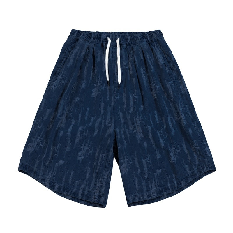 Unisex Shorts Loose Casual Pants Denim Shorts