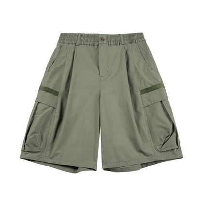 Unisex Shorts Loose Casual Pants Cargo Shorts Large Pocket