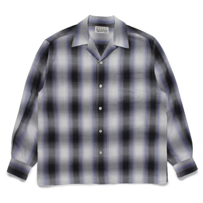 GUILTYPARTIES TIGER Shirts checked striped Hawaiian long-sleeved shirt